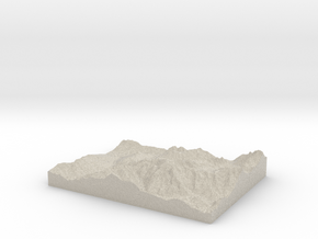 Model of Les Gens in Natural Sandstone