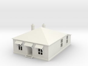 NZR Officers House 1:120 in White Natural Versatile Plastic