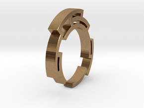 Way out ring - Size 6.75 in Natural Brass