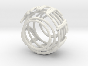 Swirl (30) in White Natural Versatile Plastic
