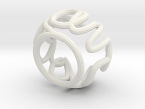 Swirl (27) in White Natural Versatile Plastic