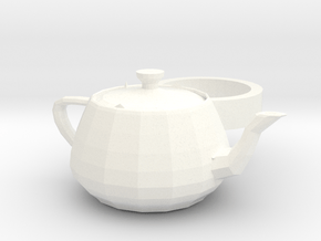 3ds Max Tea Pot ring in White Processed Versatile Plastic
