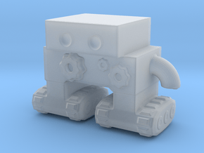 Robot 0046 Tread Bot v1 With Cogs and Gears in Smooth Fine Detail Plastic