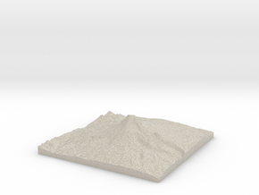 Model of Mount Adams in Natural Sandstone