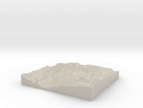 Model of Council Bluff in Natural Sandstone