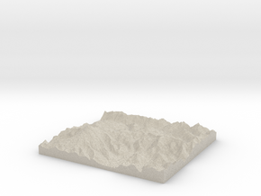 Model of Table Mountain in Natural Sandstone