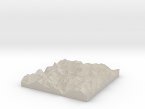 Model of Mount Crowder in Natural Sandstone