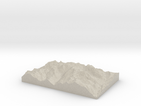 Model of Unicorn Glacier in Natural Sandstone