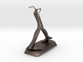 Monument in Right Foot Major in Polished Bronzed Silver Steel