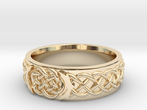 Celtic Wedding Knot Ring in 14K Yellow Gold: 5 / 49