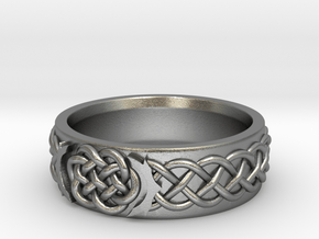 Celtic Wedding Knot Ring in Natural Silver: 5.5 / 50.25