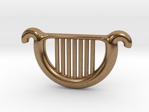 Goddess's Harp in Natural Brass