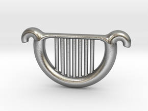 Goddess's Harp in Natural Silver