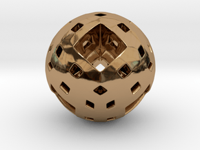 Menger Marble in Polished Brass