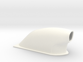 1/24 Small Pro Mod Hood Scoop in White Processed Versatile Plastic