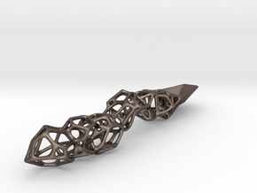 Voronoi Spoon in Polished Bronzed Silver Steel