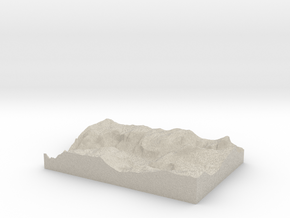 Model of Curry Village in Natural Sandstone