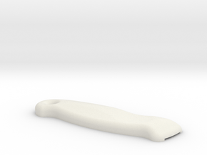WAX3 Compatible Large Knife Handle Part 1 of 2 in White Natural Versatile Plastic