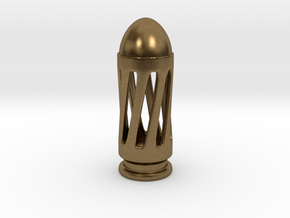 Bullet with stylish shell in Natural Bronze