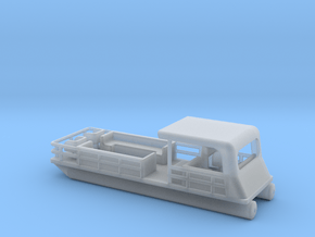Pontoon Boat - HOscale in Smooth Fine Detail Plastic