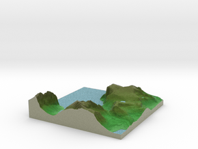 Terrafab generated model Mon Dec 09 2013 12:03:14  in Full Color Sandstone