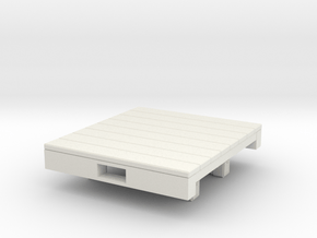 Gn15 flat wagon (extra short)  in White Natural Versatile Plastic