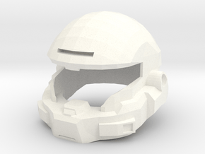 Mark V-B Helmet in White Processed Versatile Plastic