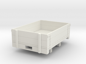 Gn15 Dropside wagon (short) in White Natural Versatile Plastic