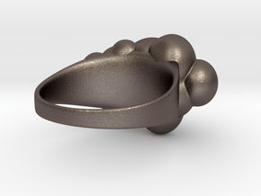 Cloud Ring in Polished Bronzed Silver Steel: 7 / 54