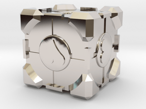 Companion Cube in Platinum