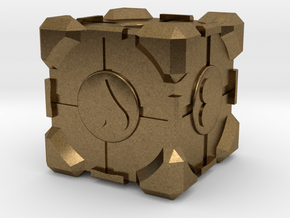 Companion Cube in Natural Bronze