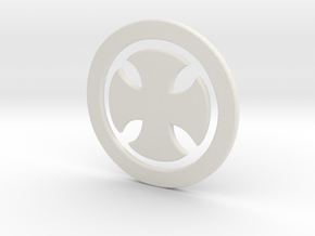 Templarsymbol in White Natural Versatile Plastic