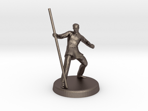 Avric (Human Monk) in Polished Bronzed Silver Steel