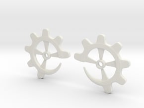 Gear-ring 6g in White Natural Versatile Plastic