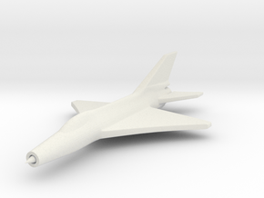 1/285 (6mm) J-7 Shenyang Fighter in White Natural Versatile Plastic