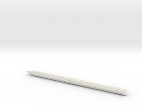 Test Pencil II in White Natural Versatile Plastic