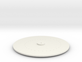 Small nipkow disk in White Natural Versatile Plastic