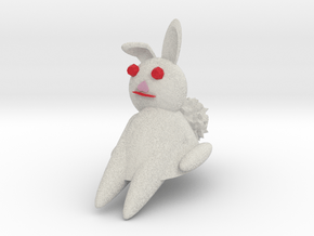 Bunny Rabbit Sitting in Full Color Sandstone