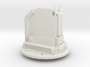 Rail gun turret - free in White Natural Versatile Plastic