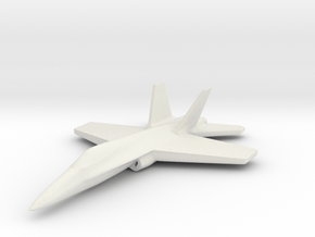 1/285 (6mm) F-18C Hornet in White Natural Versatile Plastic