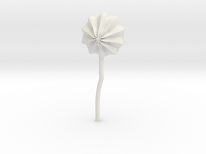 flower01 in White Natural Versatile Plastic