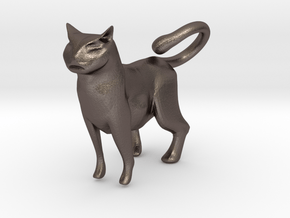gato in Polished Bronzed Silver Steel