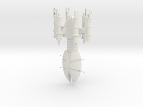 Throdox Fleet Carrier in White Natural Versatile Plastic