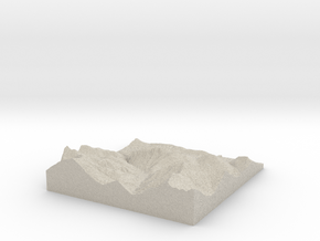 Model of Mühltal in Natural Sandstone
