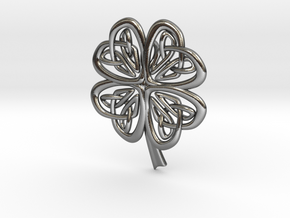 Celtic Shamrock in Polished Silver