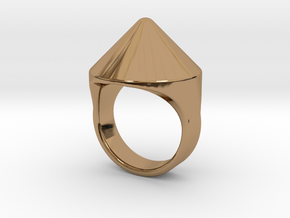 Awesome Teaser Ring in Polished Brass