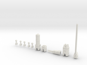 Sunlink - 3mm Weapons Pack #1 in White Natural Versatile Plastic