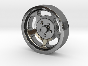 Aluminum Slotted Wheel - BSF in Polished Silver
