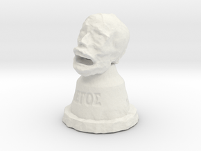 "The Head of St. Legos" in White Natural Versatile Plastic