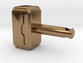 Hammer Pendant in Natural Brass